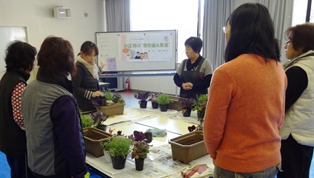 お正月の寄せ植え教室