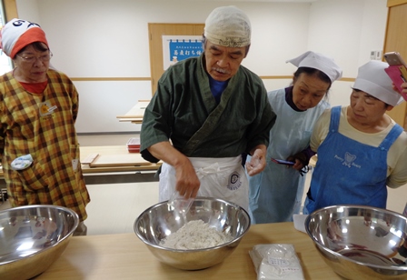 蕎麦打ち体験教室1