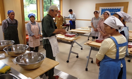 蕎麦打ち体験教室